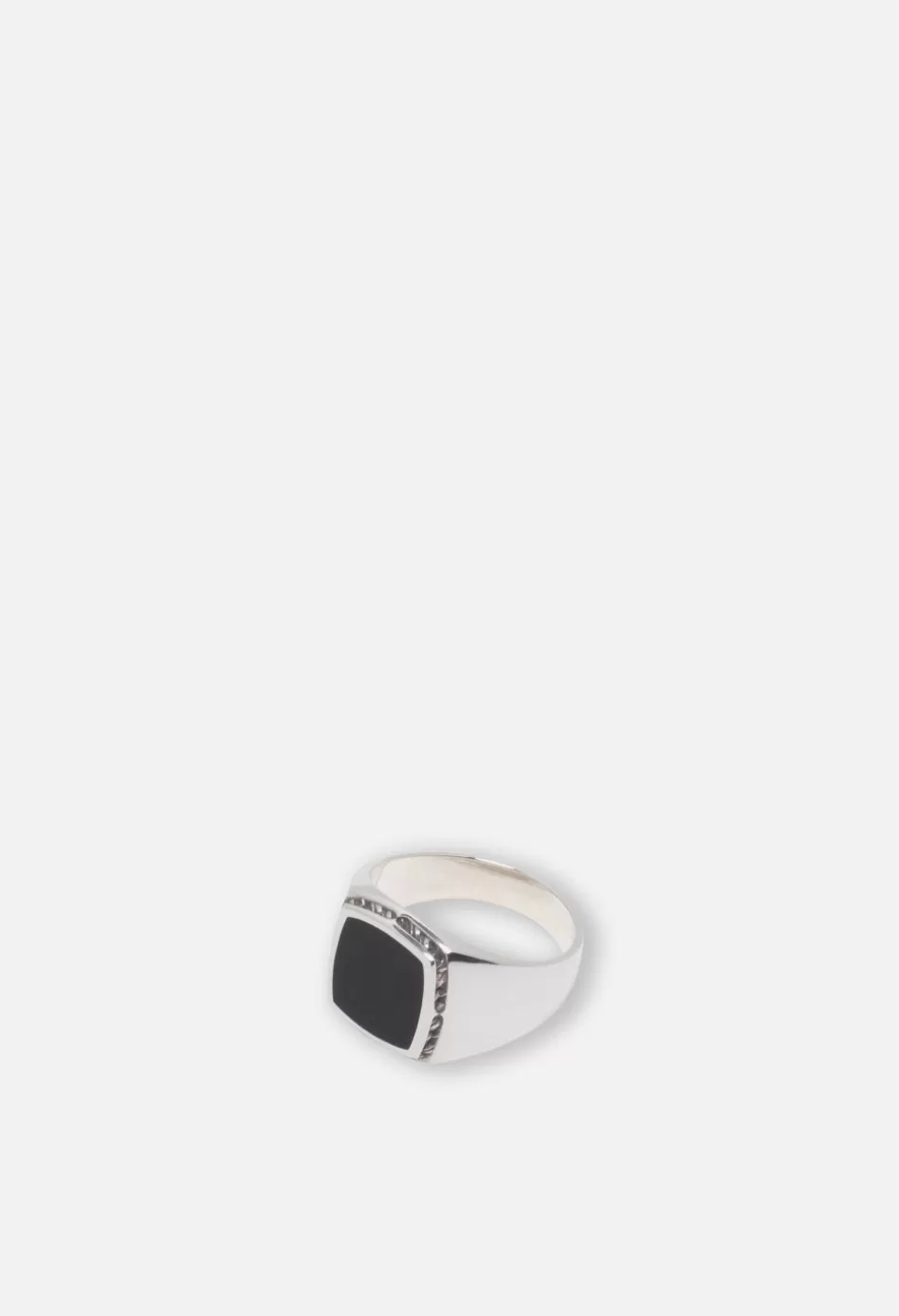 Clearance JOHN ELLIOTT M.A.R.S Enamel Signet Ring Silver+Enamel