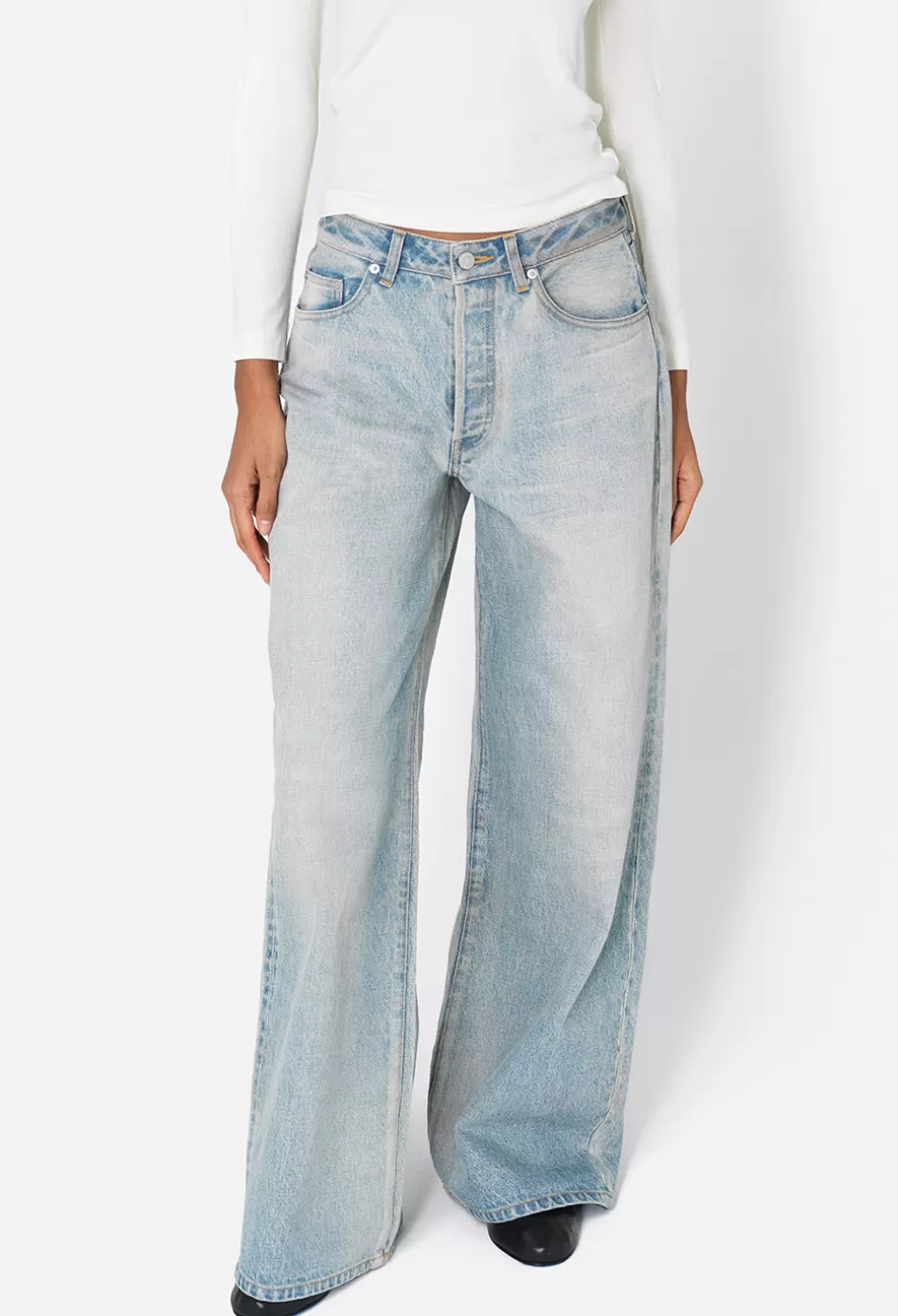 Flash Sale JOHN ELLIOTT Nova Mid Rise Wide Coast