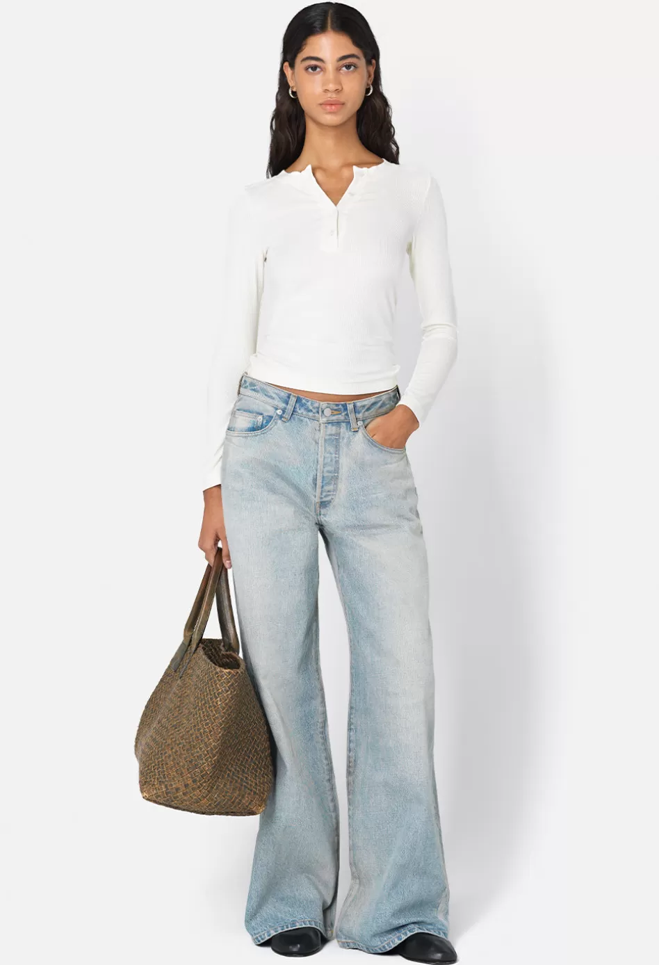 Flash Sale JOHN ELLIOTT Nova Mid Rise Wide Coast