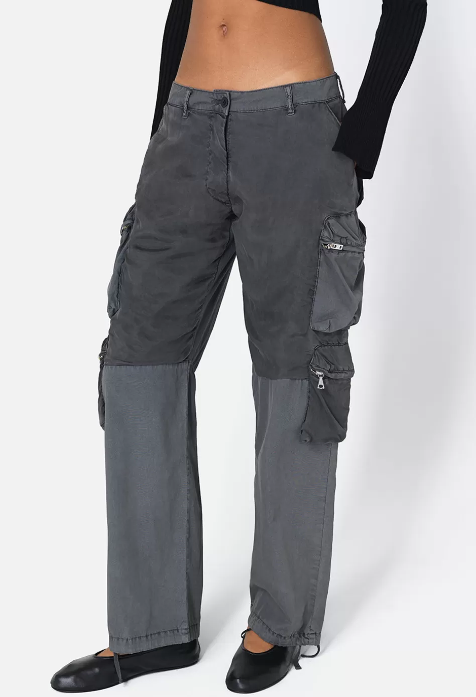 Fashion JOHN ELLIOTT Parachute Cargo WashedBlack