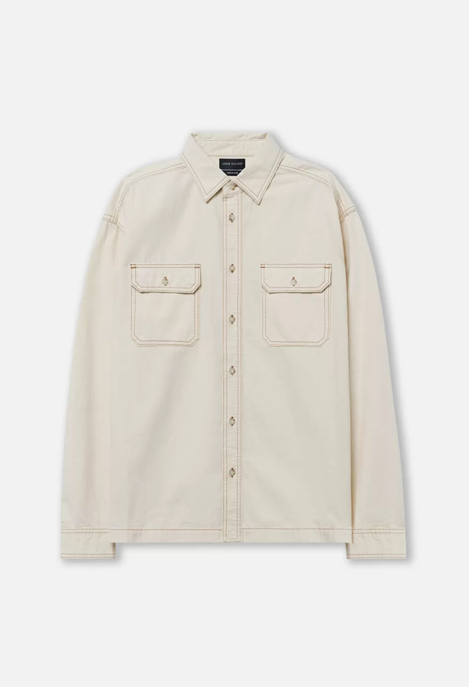 Cheap JOHN ELLIOTT Princeton Work Shirt Natural