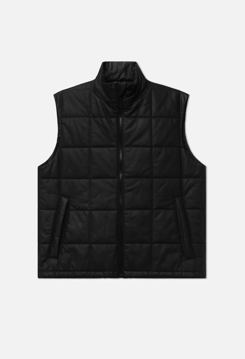 Best JOHN ELLIOTT Quilted Leather Vest Black