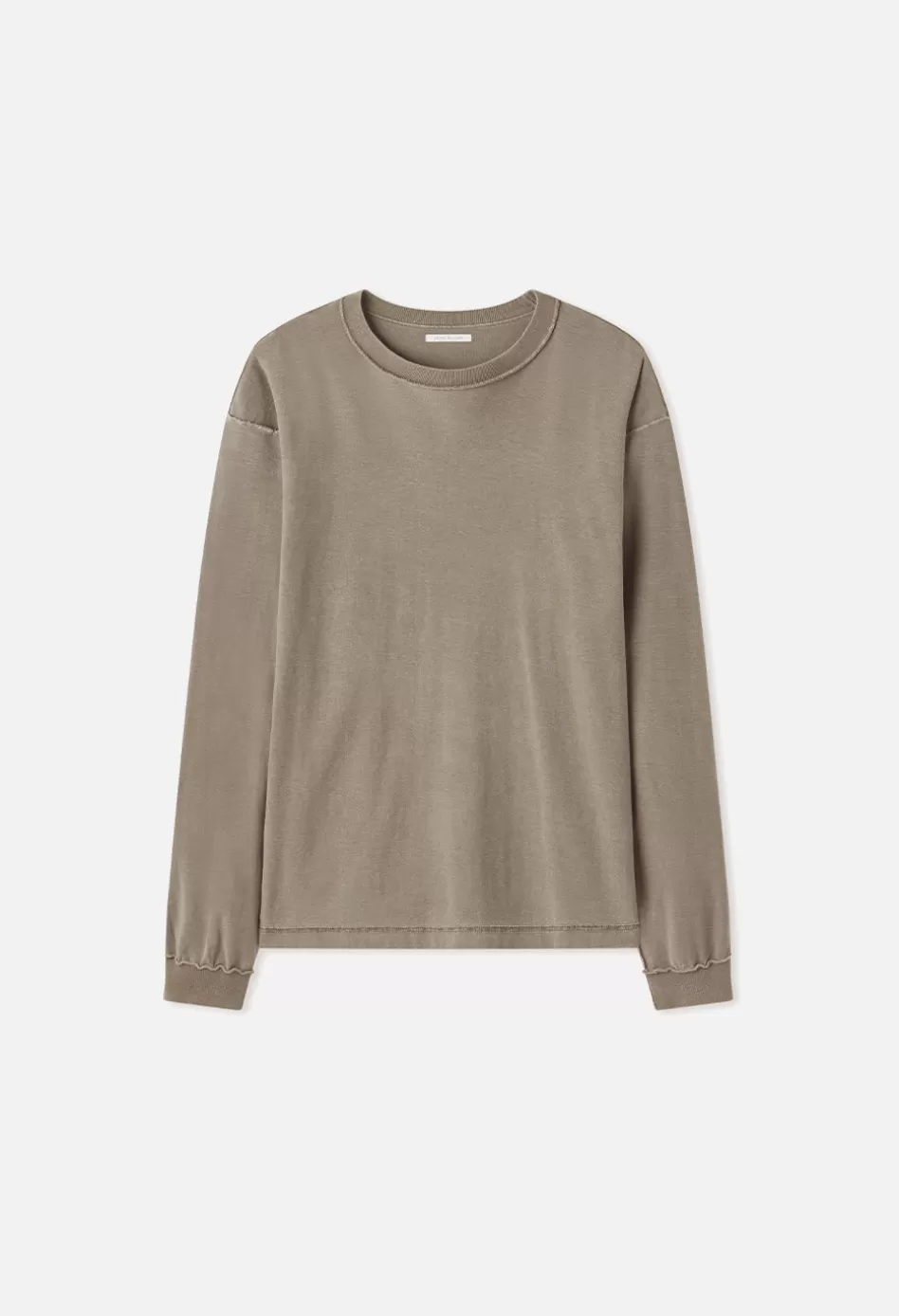 Shop JOHN ELLIOTT Reversed Cropped LS Tee WashedOak