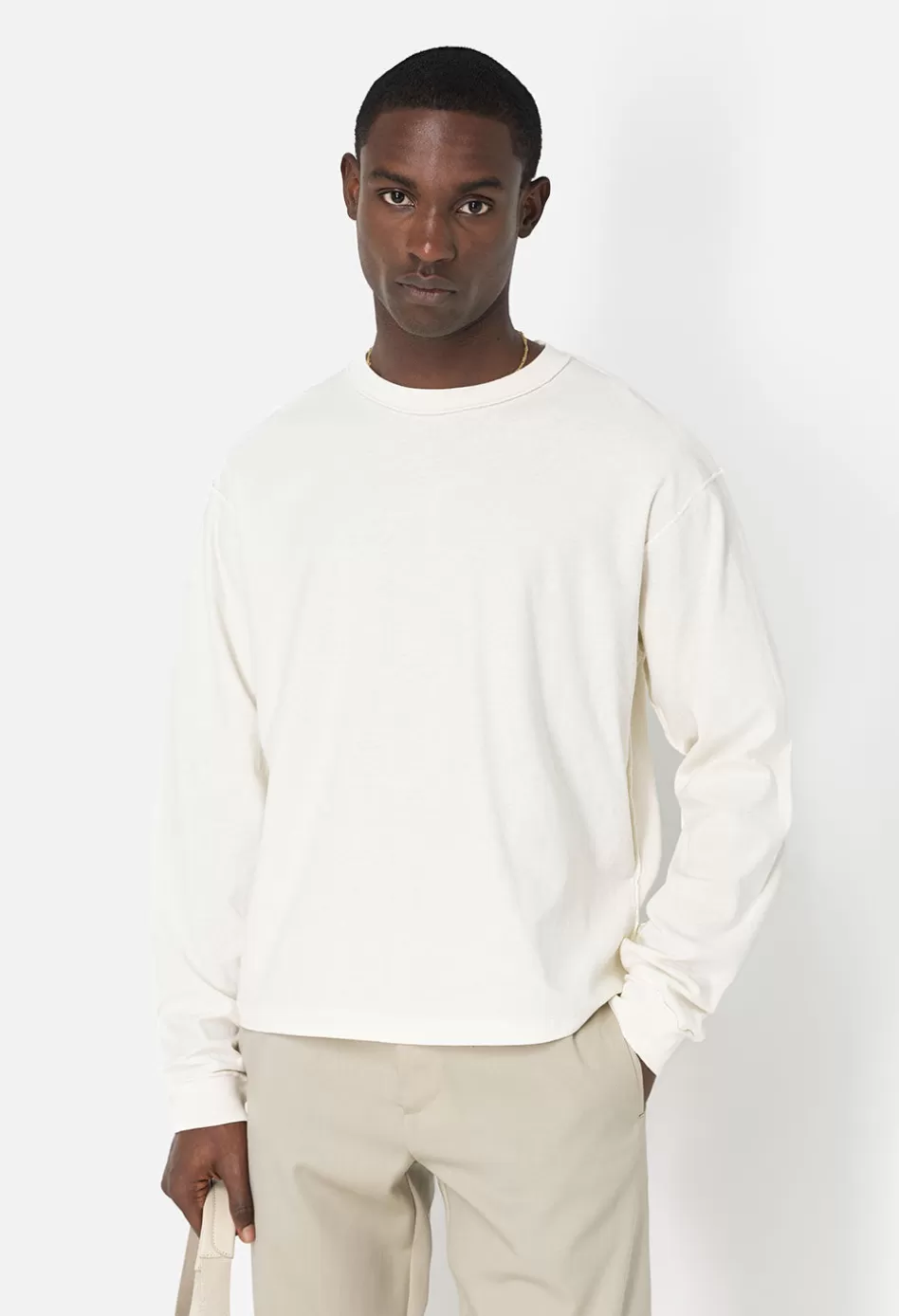 Best JOHN ELLIOTT Reversed Cropped LS Tee WashedSalt