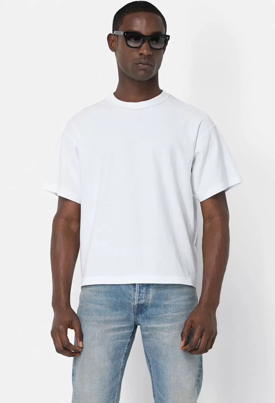 Cheap JOHN ELLIOTT Reversed Cropped Tee White