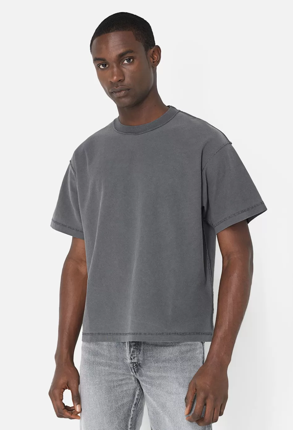 Flash Sale JOHN ELLIOTT Reversed Cropped Tee WashedBlack