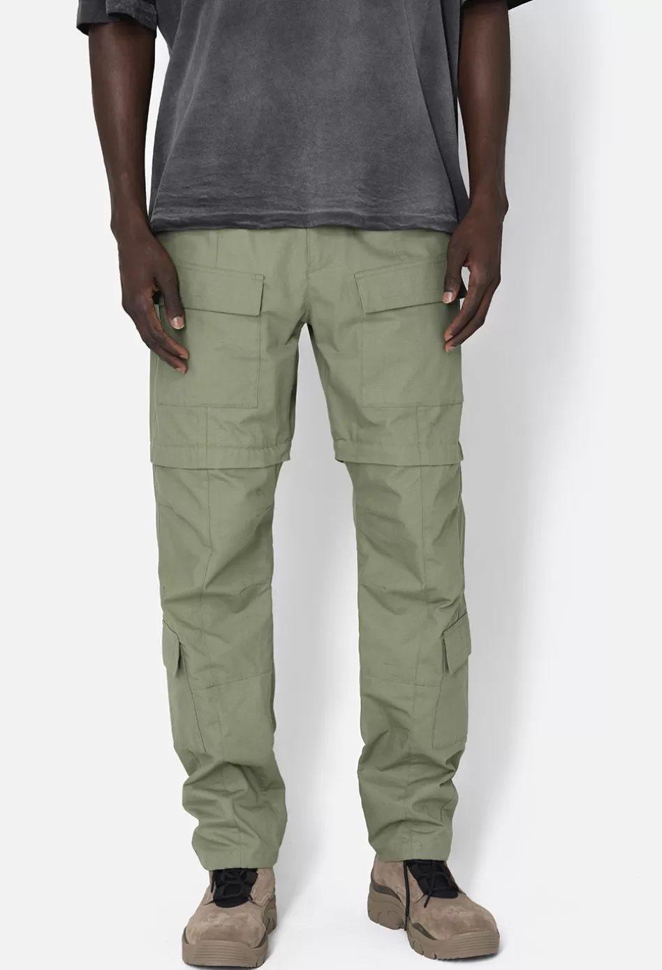 Outlet JOHN ELLIOTT Rip Stop Zip Cargo Pant Olive