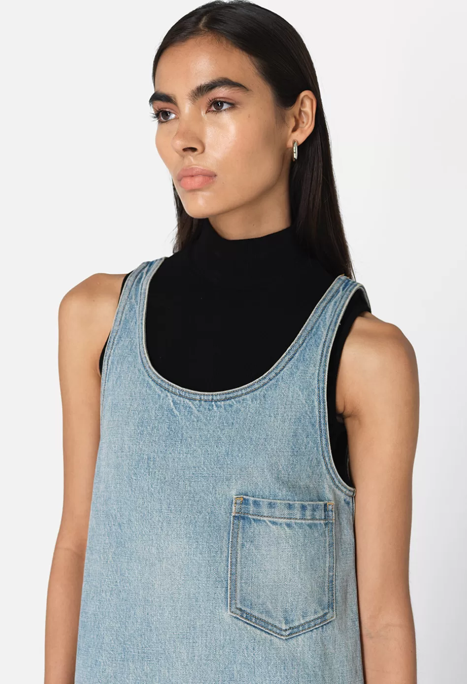 Store JOHN ELLIOTT Roma Denim Dress Coast