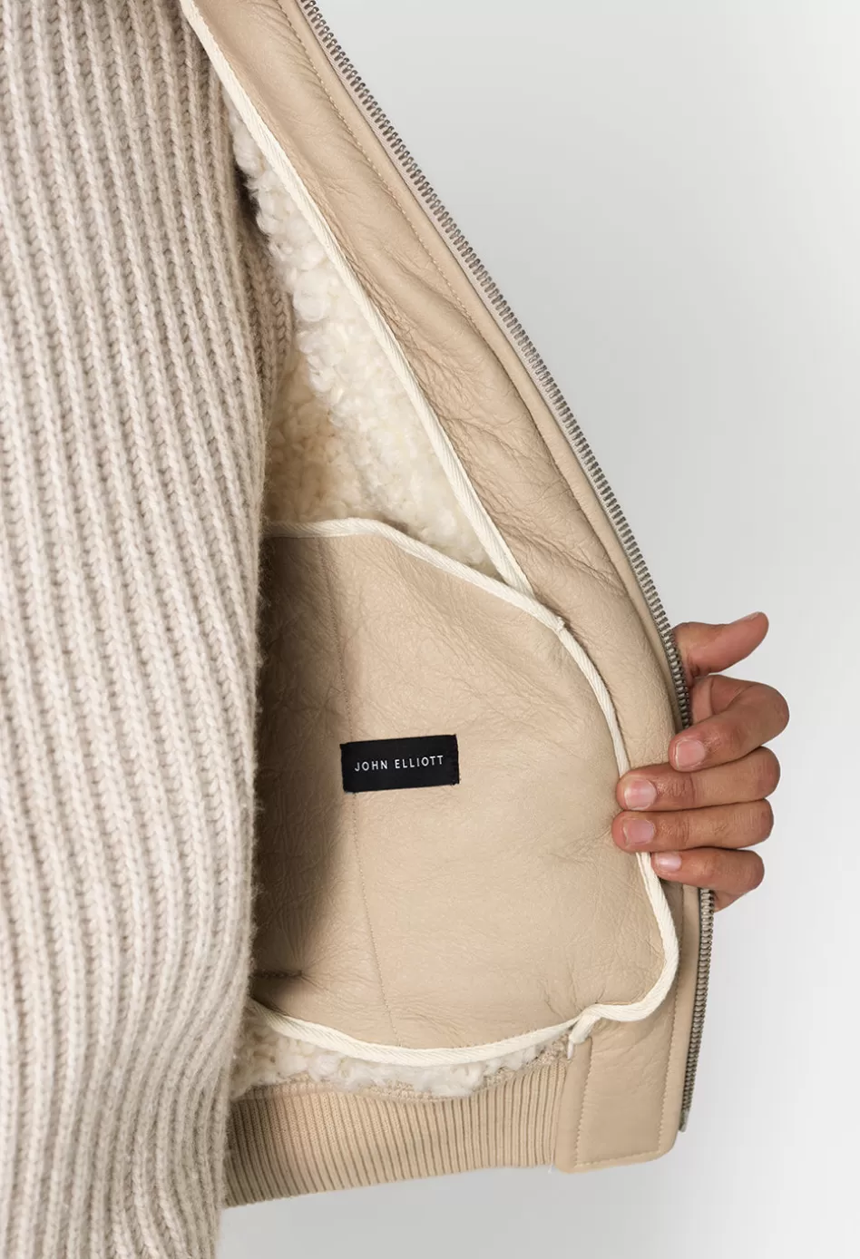 Online JOHN ELLIOTT Shearling Teddy Jacket/ EmailWe'll email you when this product becomes available. Natural