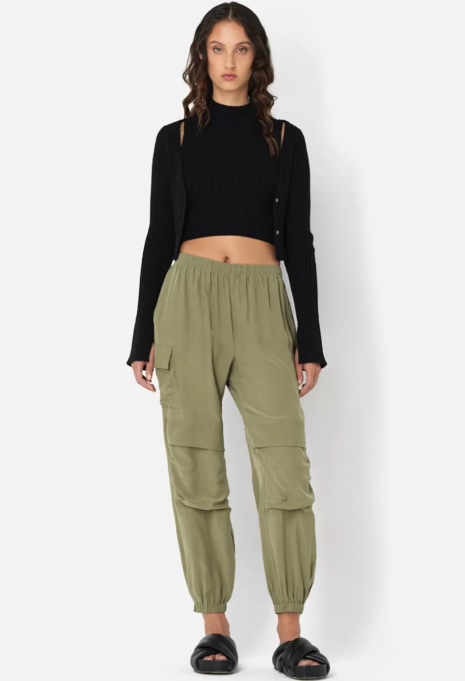 Best JOHN ELLIOTT Silk Himalayan Pants Olive