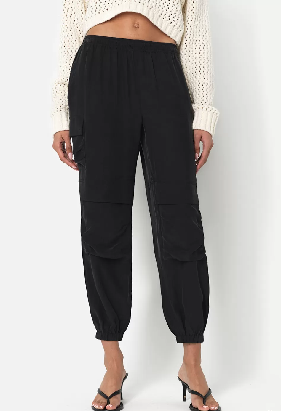 Cheap JOHN ELLIOTT Silk Himalayan Pants Black