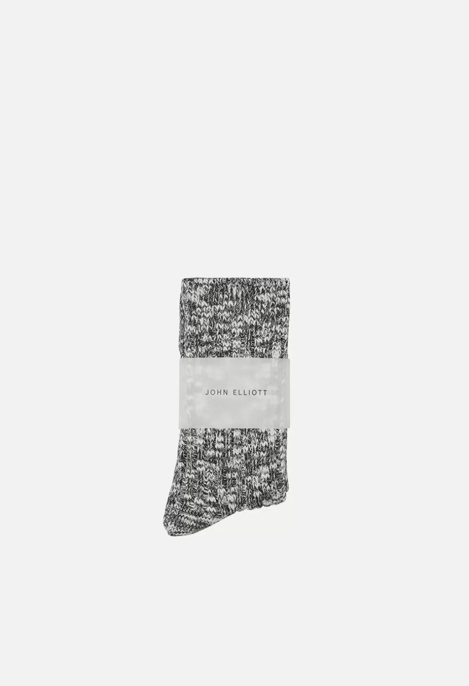 Discount JOHN ELLIOTT Slub Socks BlackXNatural