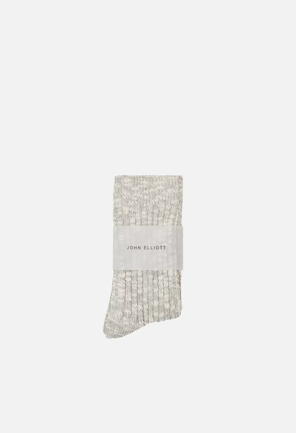 Cheap JOHN ELLIOTT Slub Socks GreyXNatural