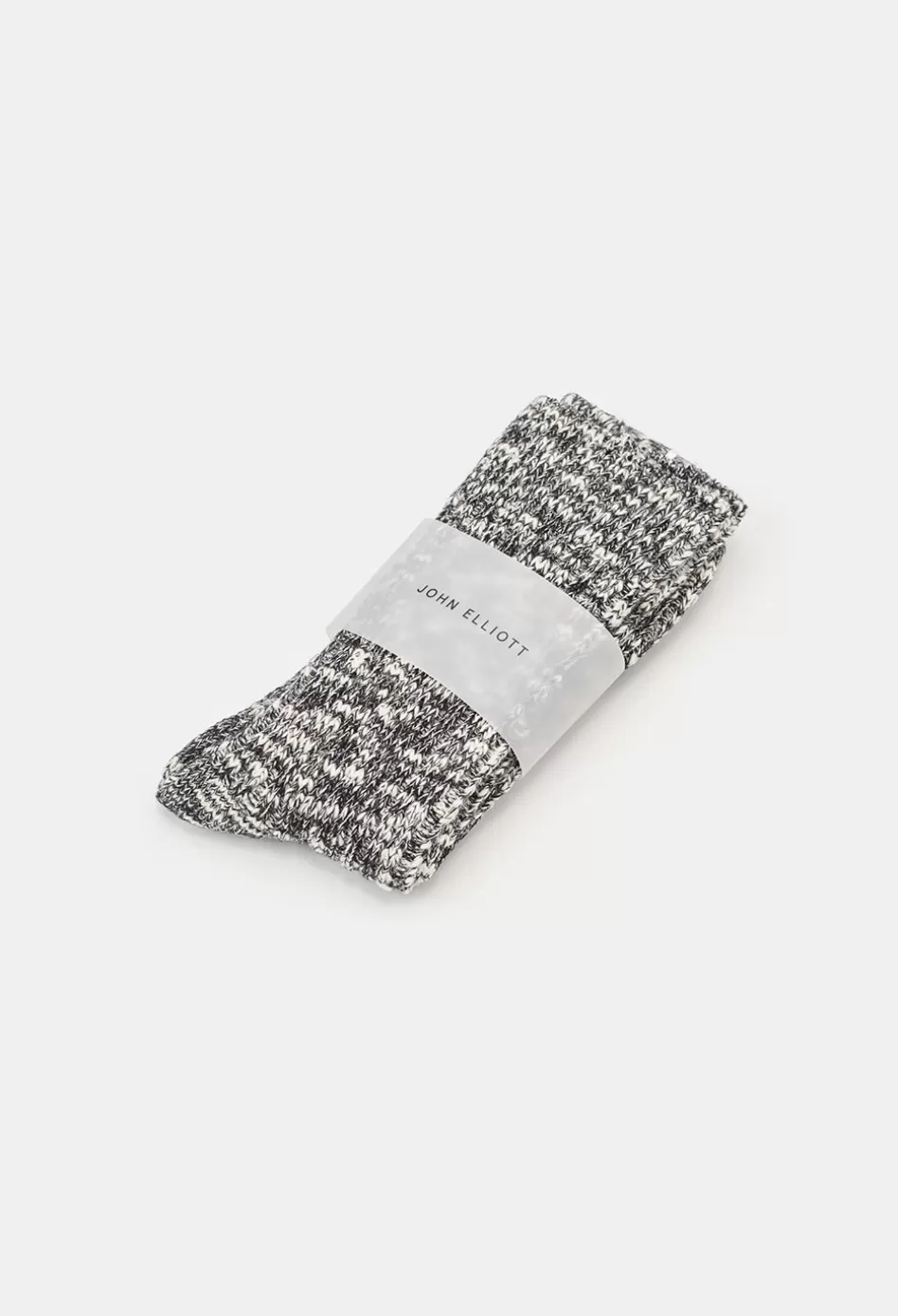 Discount JOHN ELLIOTT Slub Socks BlackXNatural