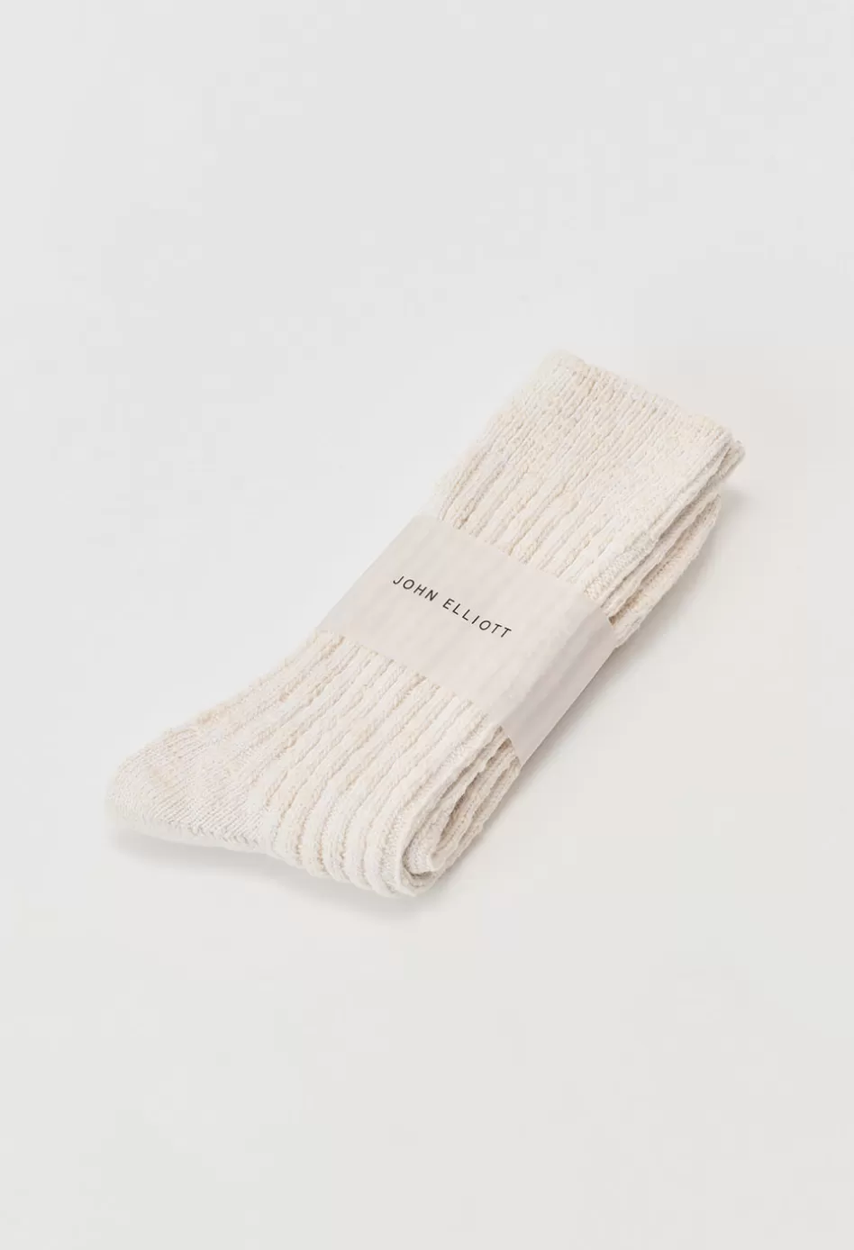 Best Sale JOHN ELLIOTT Slub Socks IvoryXNatural