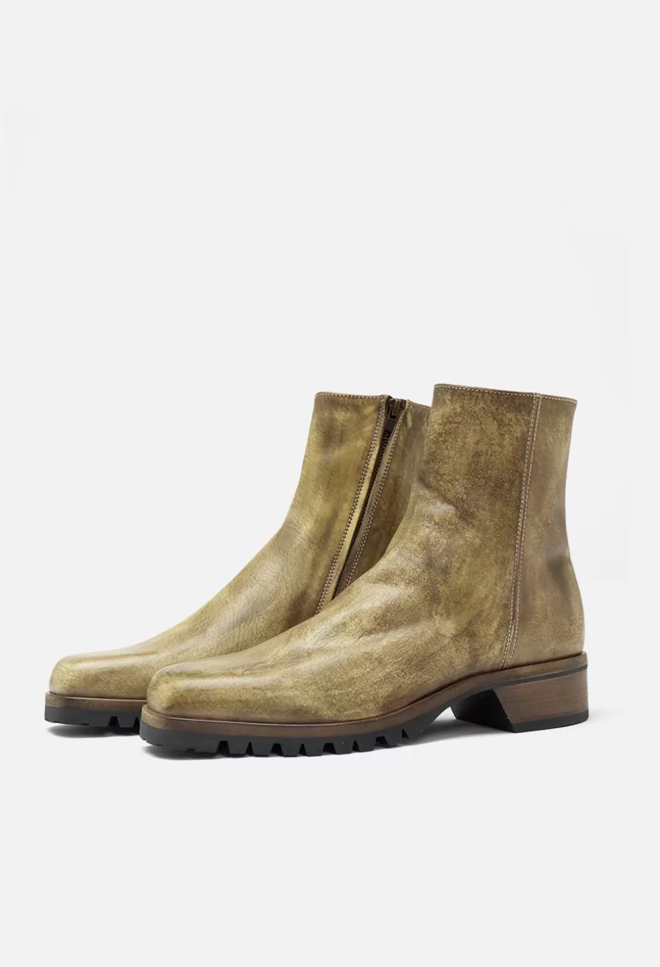 Outlet JOHN ELLIOTT Square Toe Boot Taupe