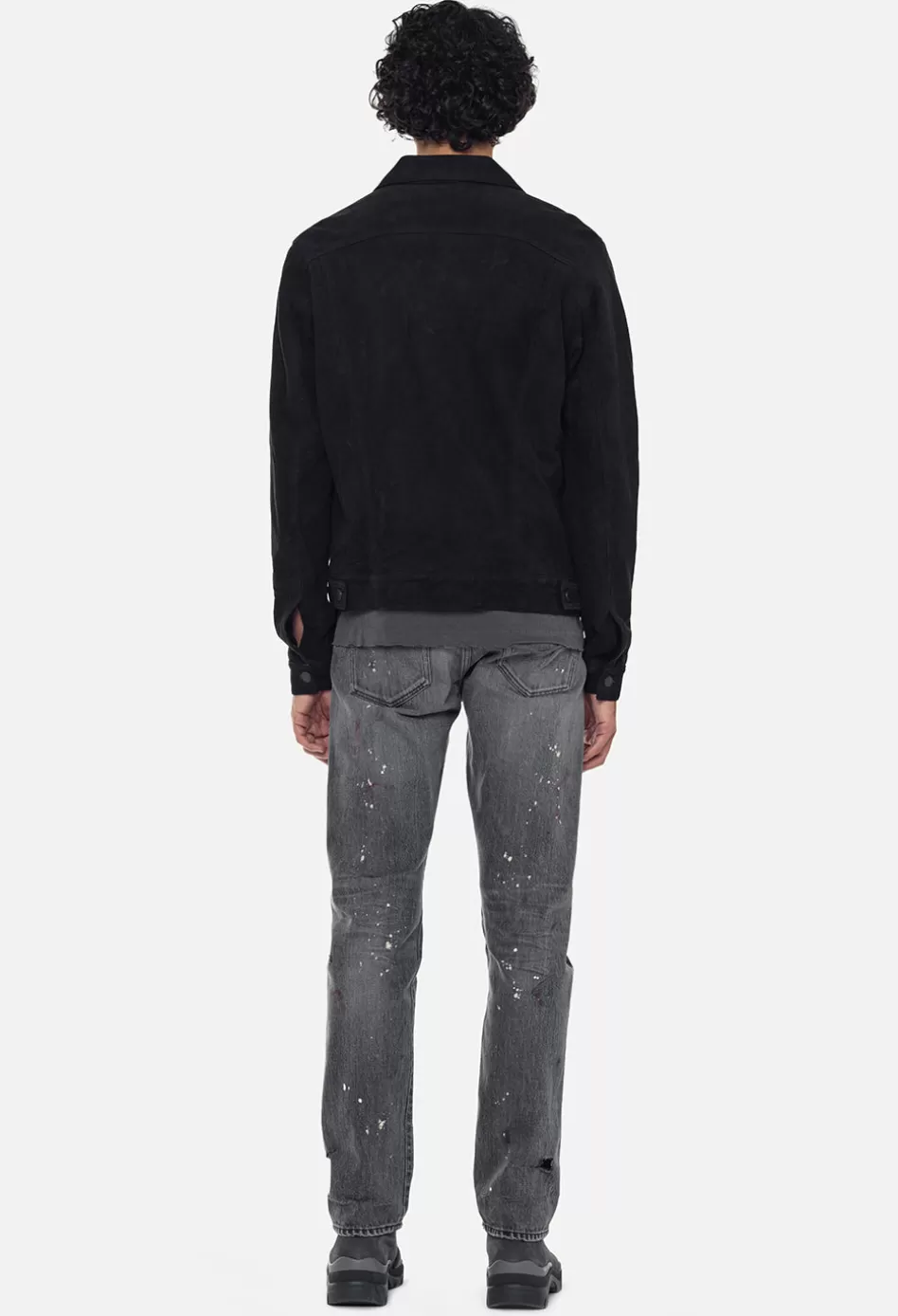 Clearance JOHN ELLIOTT Suede Thumper Jacket Type III Black