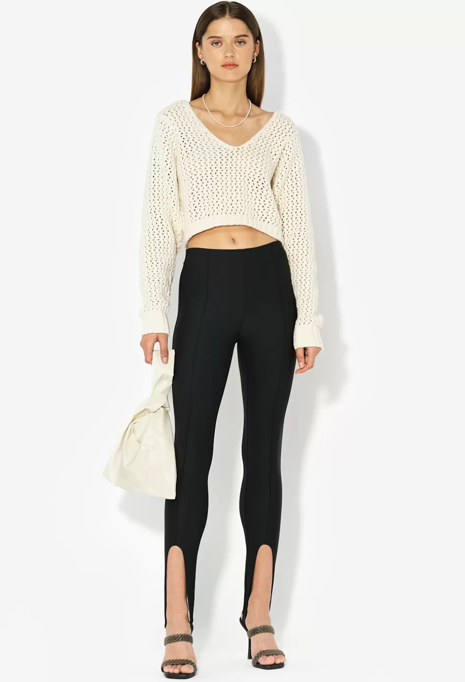 Sale JOHN ELLIOTT Valentina Stirrup Leggings Black