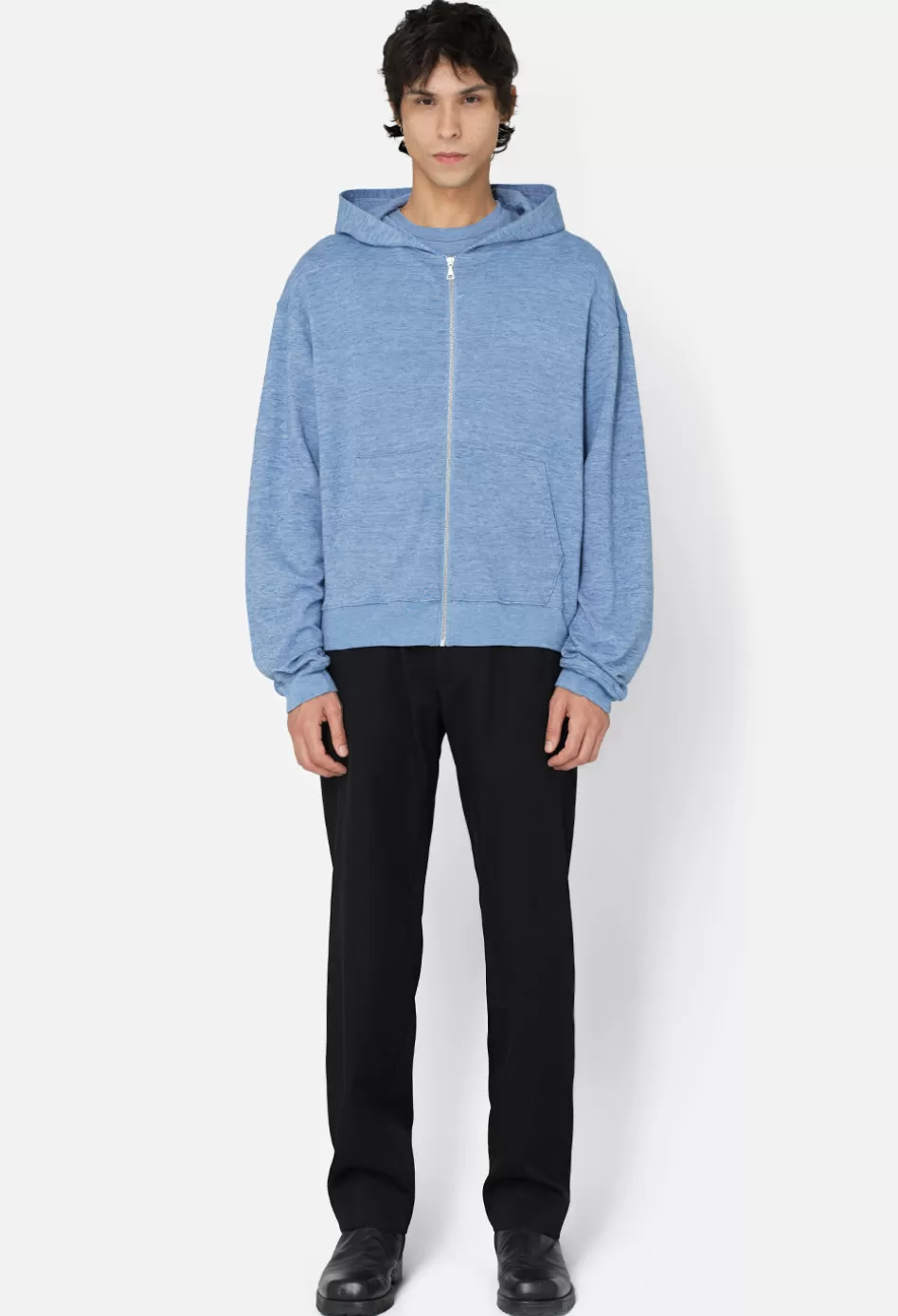 Clearance JOHN ELLIOTT Vintage Melange Full Zip Indigo