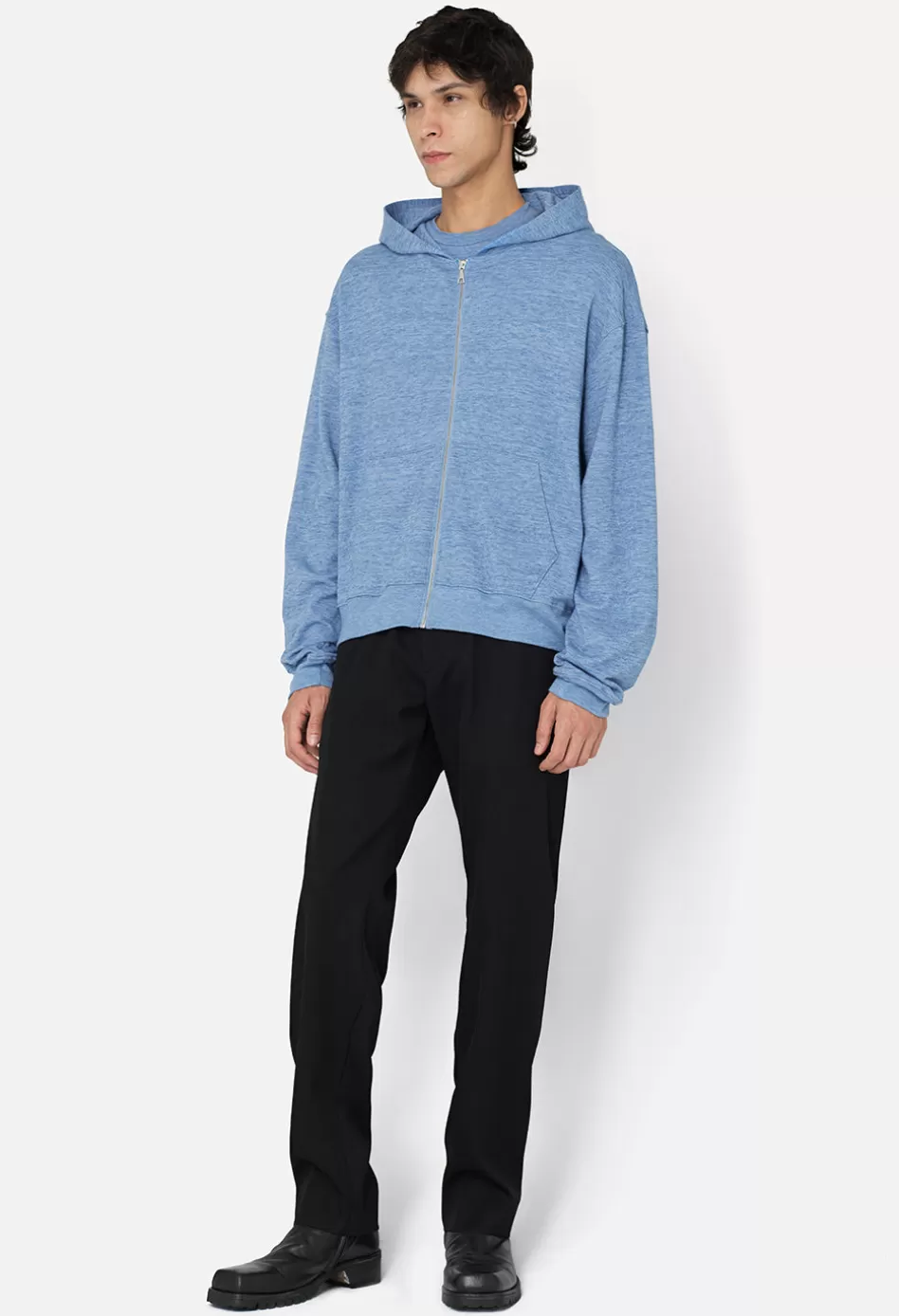 Clearance JOHN ELLIOTT Vintage Melange Full Zip Indigo