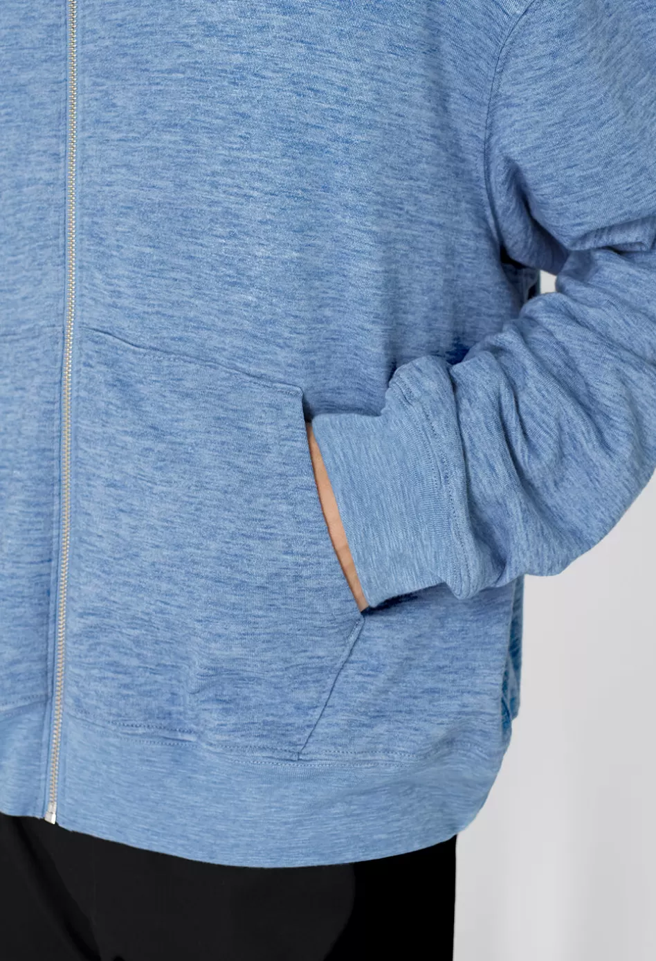 Clearance JOHN ELLIOTT Vintage Melange Full Zip Indigo