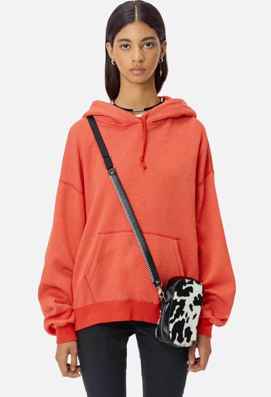 Hot JOHN ELLIOTT Women's Vintage Fleece Hoodie Cardinal